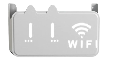 Полиця органайзер для роутера настінна підставка кронштейн для Wi-Fi М Сірий