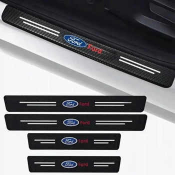 Защитная пленка на пороги карбон 4D Ford