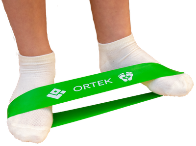 Фитнес резинка для тренировки стоп Ortek 25 см 5x25 см - размер Середній
