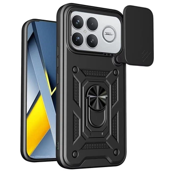 Чохол Fiji Camera Defence для Poco F8 Ultra бампер із захистом камери та підставкою Black