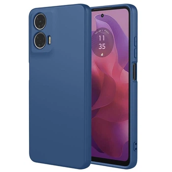 Чохол Fiji Full Soft Premium для Motorola G24 протиударний бампер з мікрофіброю Dark Blue