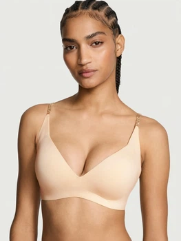 Бюстгальтер с Push-up без косточек бесшовный Victoria's Secret 134517293 M Бежевый (1159858839)