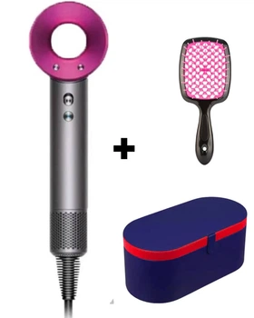 Фен Fuchsia Nickel + гребінець фуксія – 1 насадка, кейс