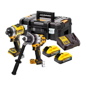 Акумуляторний ударний дриль-шурупокрут DeWALT DCD1007, ударний гвинтокрут DeWALT DCF860, 2 акб 18V 2.0Ah, з/п, валіза TSTAK (DCK2200H2T)