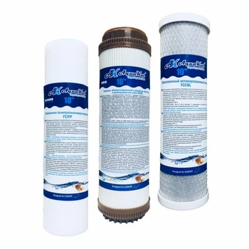 Комплект картриджей AquaKut АК-107 универсальный-обезжелезивающий