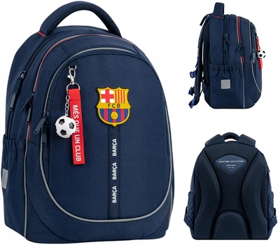 Рюкзак шкільний Kite Education FC Barcelona 38x28x16 см 18 л Синій (BC26-700M)