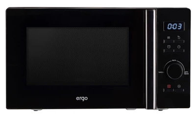 Микроволновая печь ERGO черная 20 л 800 Вт с функцией размораживания (683402)