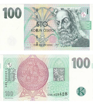 Банкнота 100 крон Чехія 1997 рік UNC