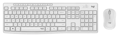 IT набор Logitech беспроводной белый 103 кнопки Silent Wireless Combo (680812)