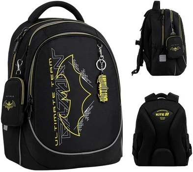 Рюкзак школьный Kite Education DC Batman 38x28x16 см 18 л Черный (DC26-700M)