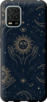 Чохол-накладка (панель) на Xiaomi Mi 10 Lite Celestial Harmony: Sun & Moon Gold Mystic Pattern (6778b-1924)