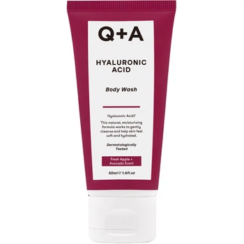 Q+A Hyaluronic Acid Body Wash Очищуючий гель для тіла з гіалуроновою кислотою, 50 мл