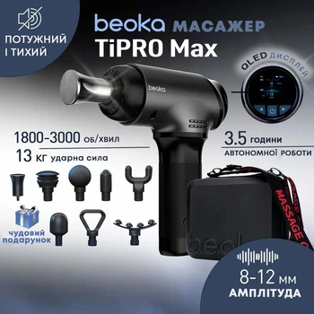 Перкуссионный массажер для тела Beoka TiPro Max