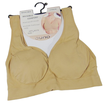 Топ - бюстгальтер 2XL-3XL бежевий Ouno 8079