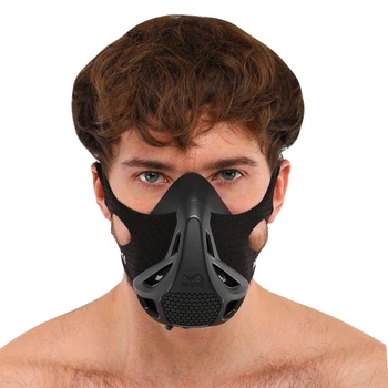 Тренировочная маска аэробная дыхательная для кроссфита Phantom Training Mask 9149 размер M (68-109кг)
