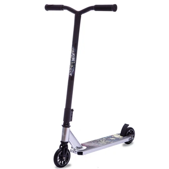 Алюмінієвий трюковий самокат з колесами 100мм Scooter Complete D06-A Black-Silver