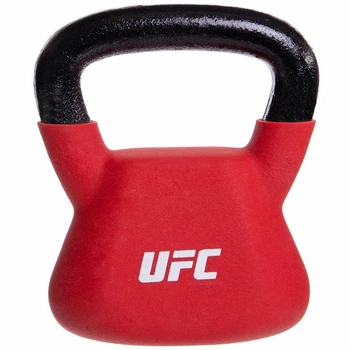 Гиря стальная 6кг с виниловым покрытием тренировочная цельная UFC Ultimate Training 69693 вес 6кг