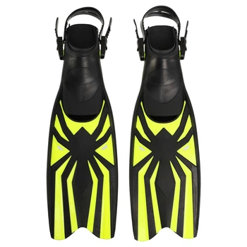 Ласты для дайвинга и снорклинга с открытой пяткой SP-Sport размер M-L (40-43) Black-Yellow