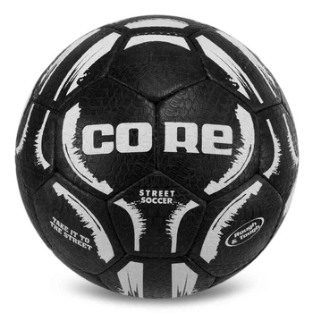 Мяч для уличного футбола для асфальта Core Street Soccer 7943 размер 5 Black-White