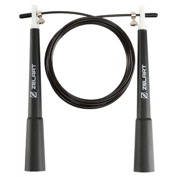 Скакалка скоростная кроссфит со стальным тросом Zelart Jump Rope 4855 длина 3м