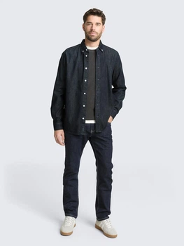 Джинсовая рубашка Tom Tailor 1050046 2XL Темно-синяя