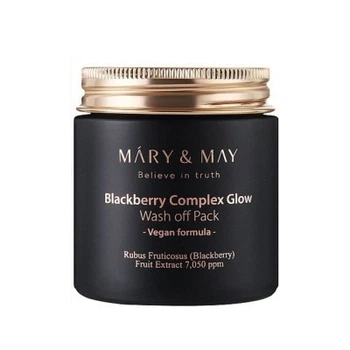 Антиоксидантна глиняна маска для обличчя з екстрактом ожини Mary&May Blackberry Complex Glow Wash off Pack 125g