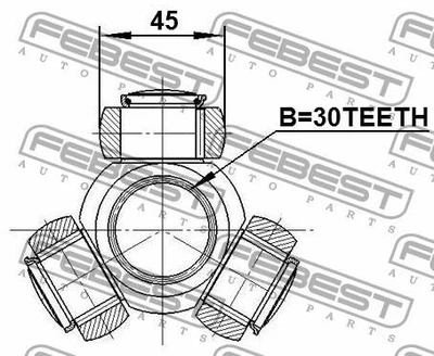 Трипоїд ШРУСа Febest FE 2116-TRD