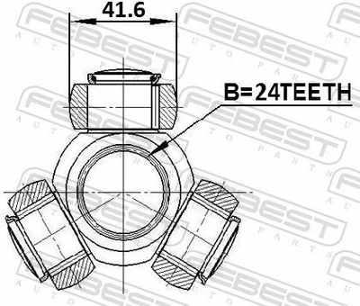 Трипоїд ШРУСа BMW 3 (E92) / BMW 1 (F21) / BMW 5 (F10) / BMW 6 (F06) 2000-2021 г.