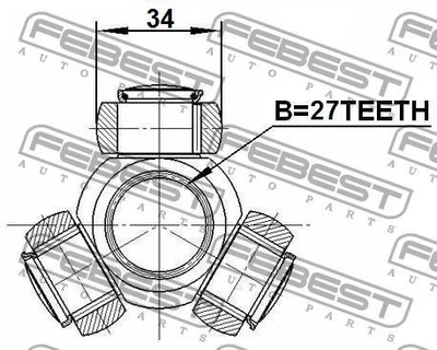 Трипоїд ШРУСа INFINITI G / INFINITI FX / INFINITI EX / INFINITI M37 1985-2014 г.