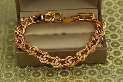 Браслет Xuping Jewelry вузлики 17,5 см 10 мм золотистий