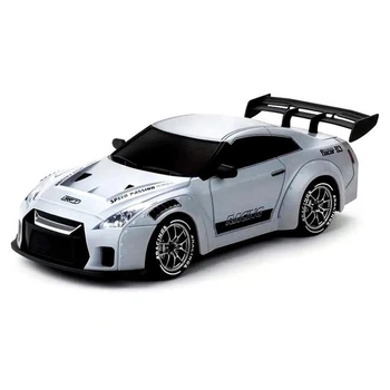 Машинка для дрифта на радіокеруванні Nissan GT-R S815 1:24 4WD з LED-підсвіткою (Сірий)