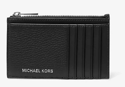 Кошелек, чехол на банковские карты Michael Kors Cooper Slim Pebbled Leather Zip Wallet