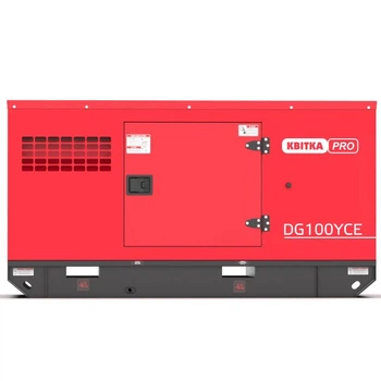 Генератор дизельний КВІТКА PRO DG100YCE (88 кВт, ~3ф, 400 В, є вихід під ATS) (110-7133)