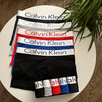 Чоловічі труси боксери Calvin Klein набір 5 шт XXL. Кольорові