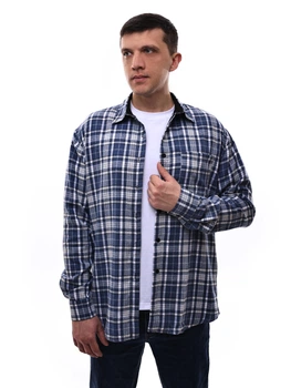 Сорочка чоловіча XL Синій FASHION (707992-XL)