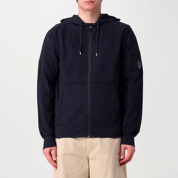 Свитшот C.P. Company Hooded Open Light Fleece , темно-синий, M