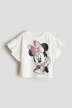 Футболка для дівчинки H&M 122-128 см (6-8Y) Молочна