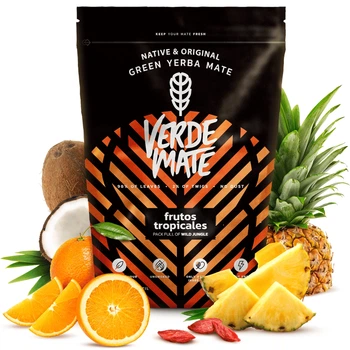 Чай мате Verde Mate Green Frutos Tropicales 500 г, зелений мате з тропічними фруктами