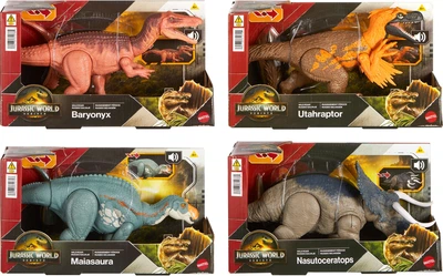 Фігурка Jurassic World Динозавр зі звуковими ефектами з серії Небезпечне ричання за мотивами фільму Світ Юрського періоду в асортименті (JGB87)