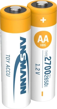 Акумулятор Ansmann NiMH AA/HR6 2700 mAh 1.2V 2 шт. (1312-0037)