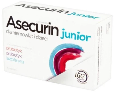 Symbiotyk Aflofarm Asecurin Junior 10 saszetek po 2.6 g (5902020845706)