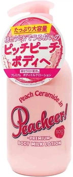 Увлажняющая эмульсия для тела Pelican Peacheer Premium Body Milk Lotion с оливковым маслом , керамидами персика, 500 мл