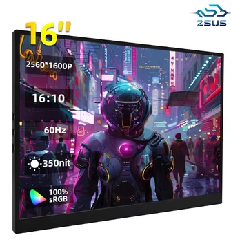 Портативный монитор ZSUS 16A-2K black 2560*1600