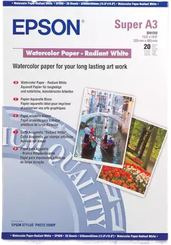 Papier fotograficzny Epson WaterColor Radiant Paper  32.9x48.3 cm 20 szt (C13S041352)