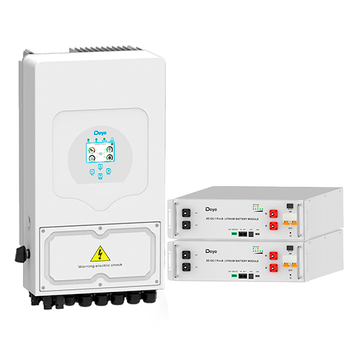 Комплект автономного энергоснабжения Deye 6 кВт + Deye 10.24 кВтг / SUN-6K-SG03LP1-EU + 2 SE-G5.1 Pro-B / низьковольтний (Deye6kW_10.24kWh)