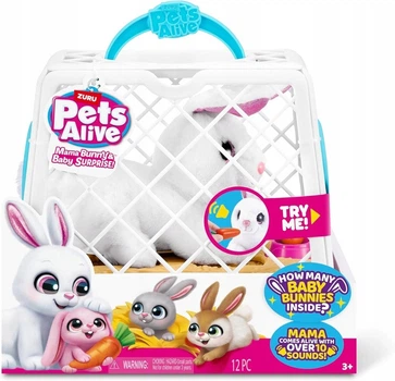 ZURU PETS ALIVE SURPRISE 9554 мама кролик з кроликами Baby Bunnies