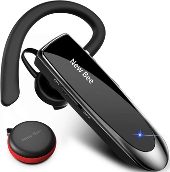 Навушники, New Bee B41 Black Bluetooth бездротові In-Ear ANC CVC8.0 22 год музика 24 год розмов 60 днів стендбай легкі 12 г