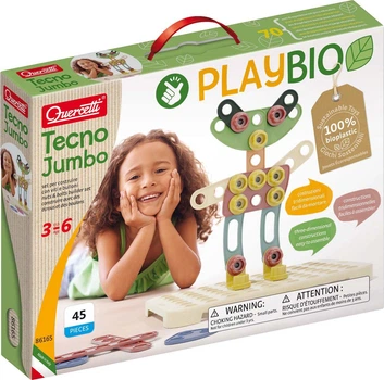 Klocki konstrukcyjne Quercetti PlayBio Tecno Jumbo 45 elementów 2310214 (8007905861653)