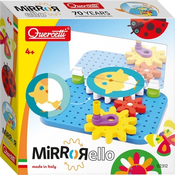 Klocki konstrukcyjne Quercetti Mirrorello Gear Animals 18 elementów 2310252 (8007905023129)