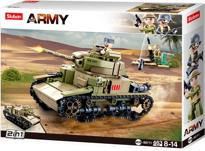 Конструктор Sluban WWII Italian Tank 2in1 463 елементів 2499374 (6938242955816)